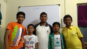 Students of WCA with Mr Wilson